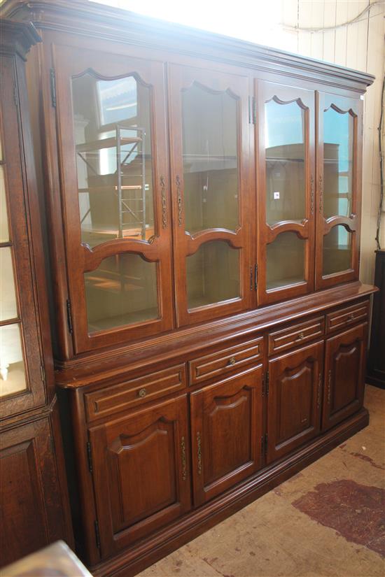 French style mahogany library bookcase(-)